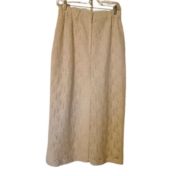Vestida Sweet Sensation Ivory Lace Overlay Maxi Skirt Party Wedding Size L - Picture 5 of 5